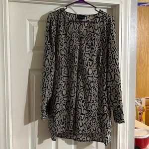 2/$10 Lane Bryant Leopard Print Blouse